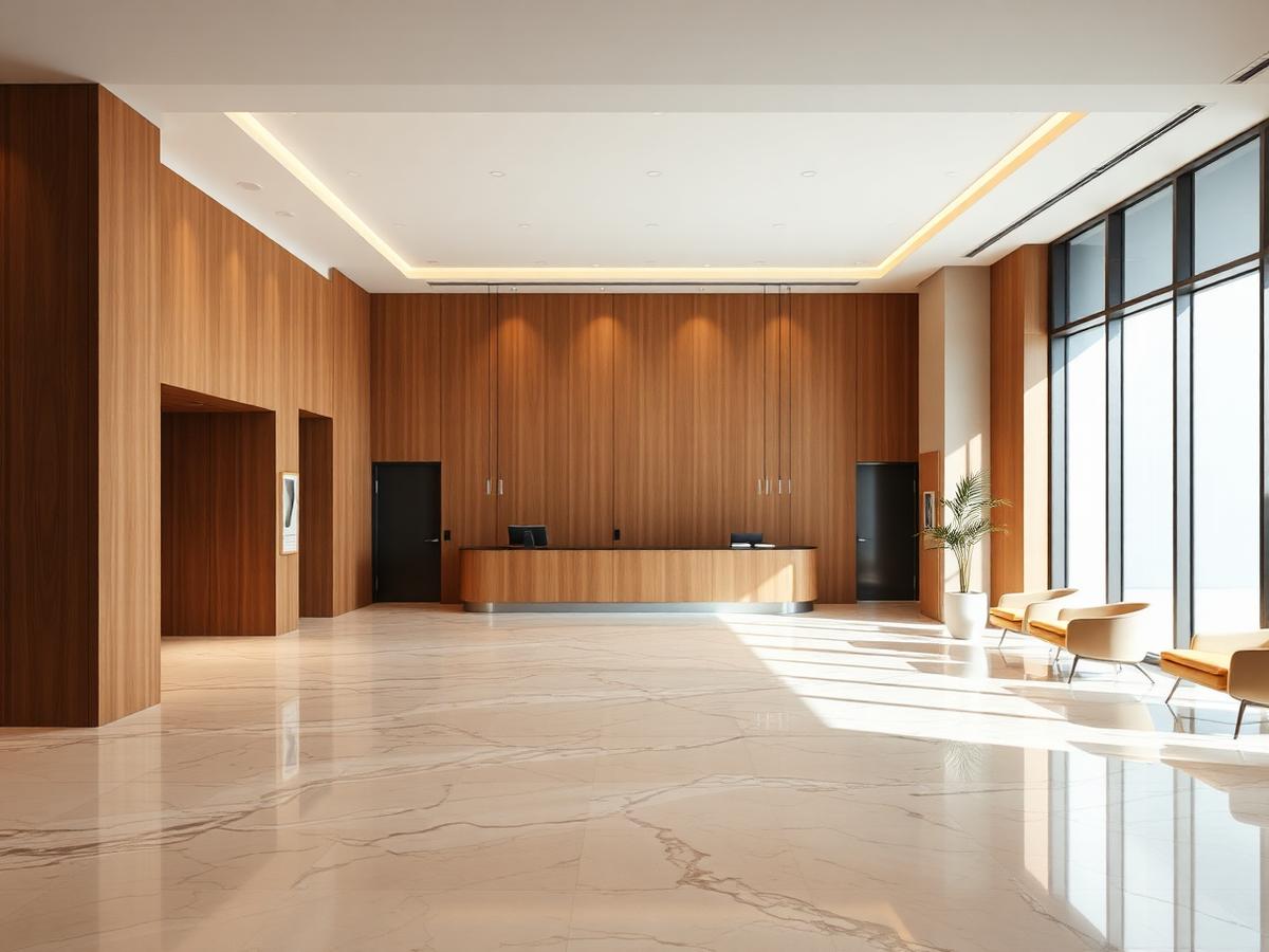 Commercial office lobby